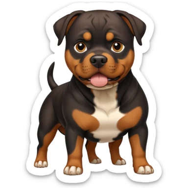 Pitt bull rottweiler sticker