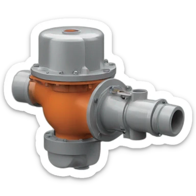 hot water pump housing with flow sticker