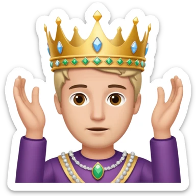 a guy holding an smartphone with both hands in landscape mode(horizontally) in front of his forehead like if it was a tiara sticker