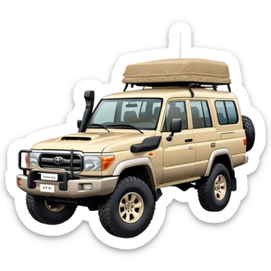 landcruiser 79 series - Toyota (Model Year: 2008) (Iconic colour: sand) sticker