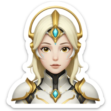 give me a warframe syrin face blushing sticker