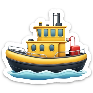 cute tugboat sticker