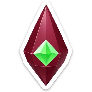 Sims plumbob burgundy  sticker