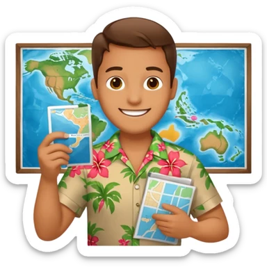 unique looking tourist sticker