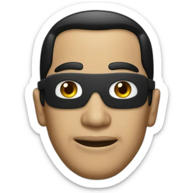 joko widodo with burglar mask sticker