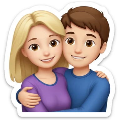 Hottie girl boy romance sticker