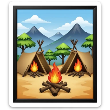 fire tribe village sticker