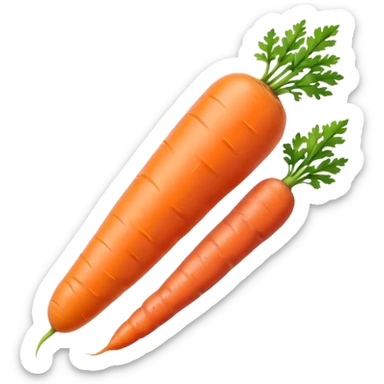 carrot orange vienna sausages sticker