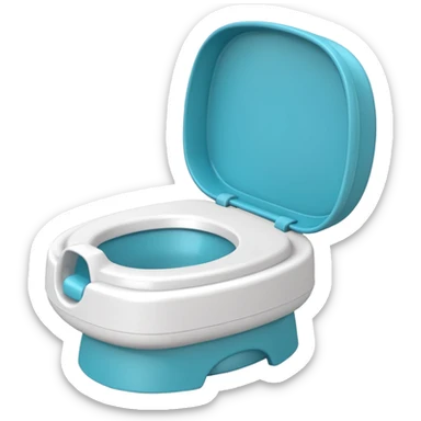 Standard potty trainer without a person on it. sticker