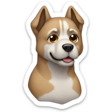 Perro con antifaz sticker