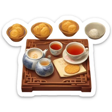 tea_at_moon_cake_ceremony sticker