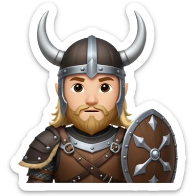 viking black horn helmet sticker