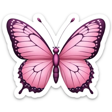 Mariposa rosa sticker