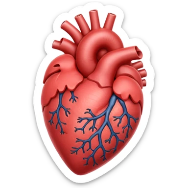 heart organ sticker