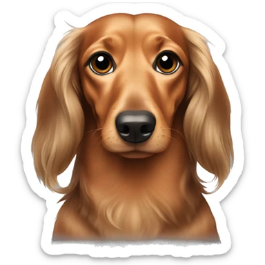 Dachshund long haired sticker