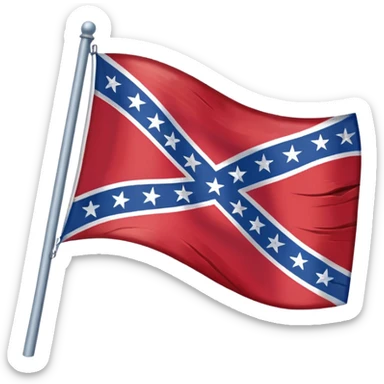 Confederate flag sticker