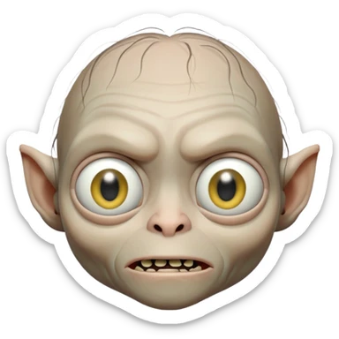Gollum Lord of rings emoji  sticker