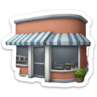 barbershop outside sticker