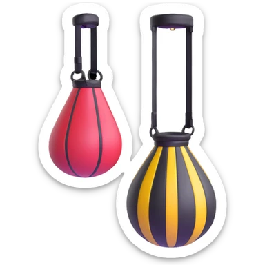 speed bag with VR headbands and headrests sticker