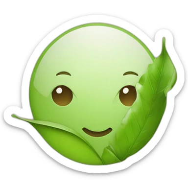 feuille développement durable sticker