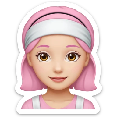 Pink aesthetic sticker for clean girl sticker