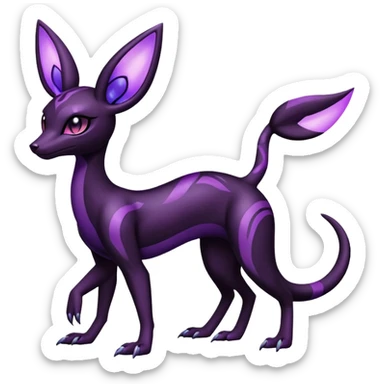 Salazzle-Umbreon-Fakémon-hybrid-creature (full body)  sticker