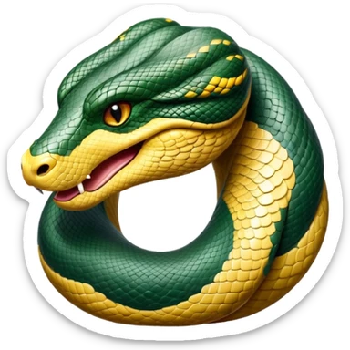 cinematic-noble-anaconda-portrait-emoji,-poised-and-imposing,-with-a-massive,-sinuous-build-draped-in-intricately-patterned-scales-and-piercing,-focused-eyes,-simplified-yet-sharp-and-sophisticated-features,-highly-detailed sticker