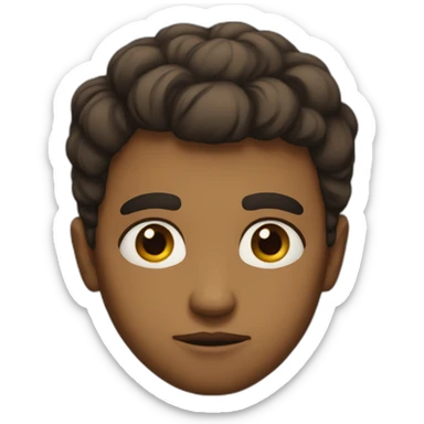 emotionless stare big eyes sticker