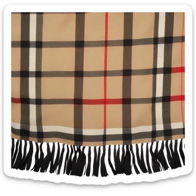 Burberry scarf  sticker