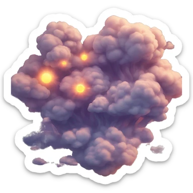 Atomic skies  sticker