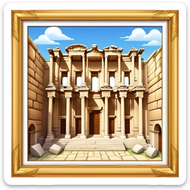 Cinematic Realistic The Library of Celsus Emoji sticker