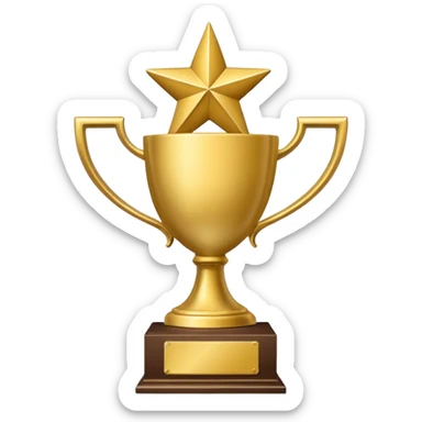 3rd runner up trophy for a winter holiday decorating contest sticker