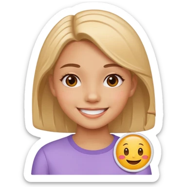 Stikers of a girl cute sticker