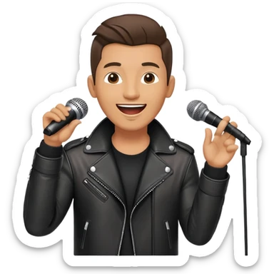 Happy Rock Pop Music Male Singer in his 30s sticker