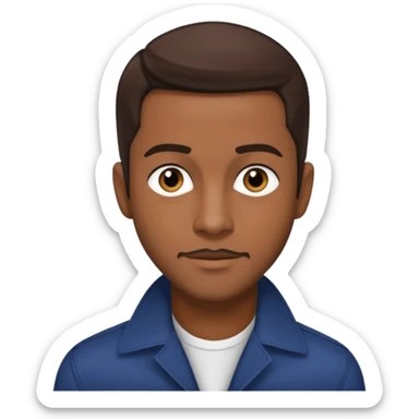 Keith Robinson, Actor/R&B Singer with dark brown hair sticker