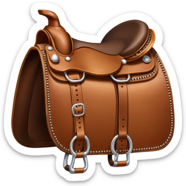 Horse tack set sticker