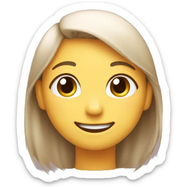 Shy Smile – A blushing, slightly tilted smile with closed eyes, giving a shy but heartwarming vibe. sticker