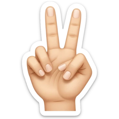 I want an emoji that looks like 🤌🏻👌🏻🤏🏻but i want that the the middle vinger touches the tumb and the other vingers dont. sticker