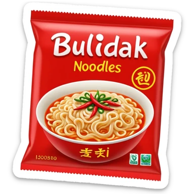 Buldak noodles packet sticker