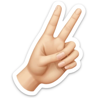 A hand resembling 👆, with the hand entering the frame from the bottom right and pointing diagonally up and left, with the thumb and index finger open and the back of the hand facing the camera. sticker