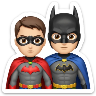 Batman and robin sticker