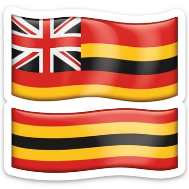 Aboriginal Australians flag without the British symbols sticker