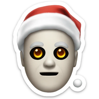 Michael Myers dressed as Santa  sticker