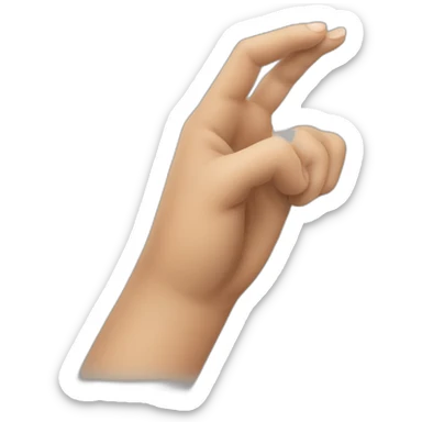 very long thumb sticker
