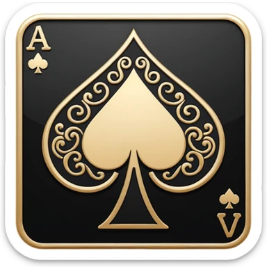 Create emoji for ace card by clubs logo sticker