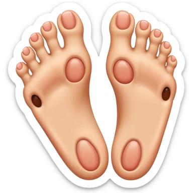 The foot emoji but everything EXCEPT the toes are the eye emoji sticker