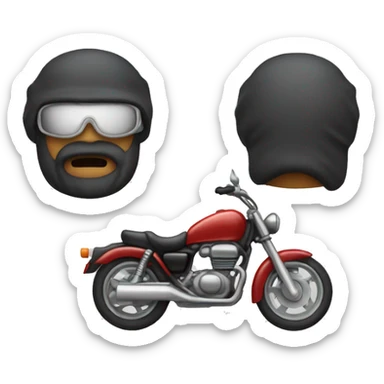 a motorcycle handlebar sticker