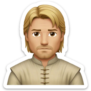 Jaime Lannister from game of thrones, cloth shirt sticker