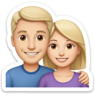 Love wife and me sticker