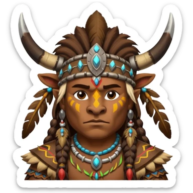 World of WarCraft Tauren Shaman sticker